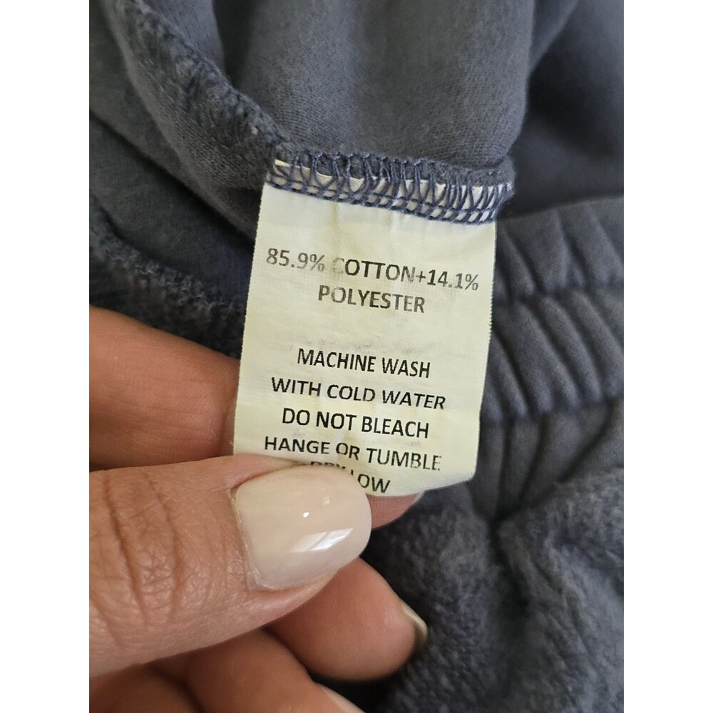 Bohme Women's XS Blue Cropped Quarter Zip Sweatshirt Jogger Pants 2 Piece Set - Picture 13 of 13